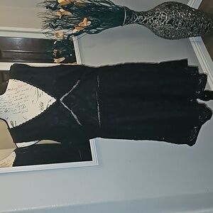 Xhilaration‎ Black Lace Dress Size XL